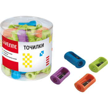 Точилка deVENTE 1 отверстие, без контейнера, ассорти, 4071605